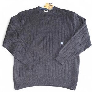 High Sierra Charcoal Gray Ribbed Sweater Size L